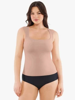 Cloud-Touch Double-Layer Shaping Sleeveless Top