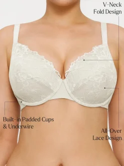 Lace Full-Cup Underwire Comfort Support Bra