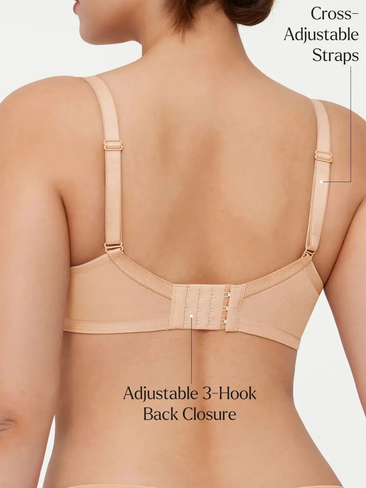 Lightweight Underwire Minimizer Lace Mesh Bra
