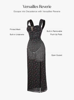 Off-The-Shoulder Sculpting Floral Print Maxi Dress