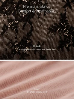 Sculpting Push-Up Lace Floral Boned Convertible Strap Corset Top