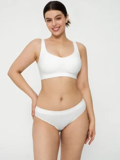Seamless Adjustable Wide-Strap Underwire-Free Smoothing Bra
