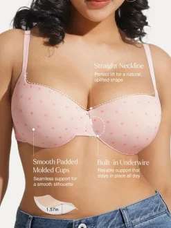 Seamless Balconette Push-Up T-Shirt Bra
