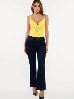 Seamless Lace V-Neck Shapewear Bodysuit