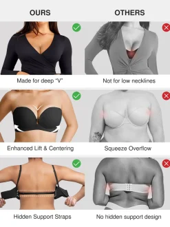 Seamless Non-Slip Push-Up Shaping Strapless Bra