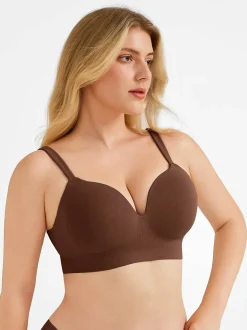 Seamless Push-Up Wireless Full Coverage Bra