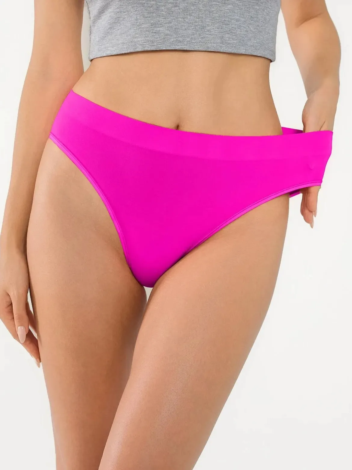 Seamless Ribbed-Waist Brief