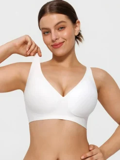Seamless Wireless Jelly Comfort Plunge Bra