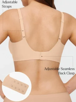 Seamless Wireless Jelly Comfort Plunge Bra