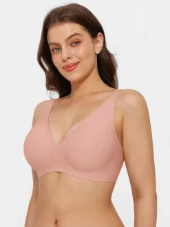 Seamless Wireless Jelly Comfort Plunge Bra