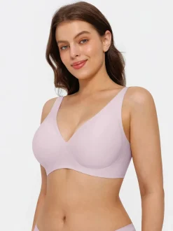 Seamless Wireless Jelly Comfort Plunge Bra