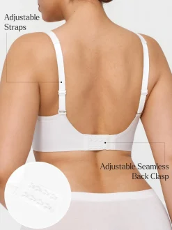 Seamless Wireless Jelly Comfort Plunge Bra