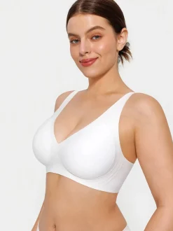 Seamless Wireless Jelly Comfort Plunge Bra
