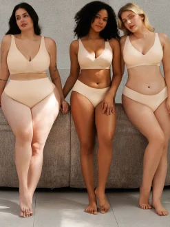 Seamless Wireless Jelly Comfort Plunge Bra