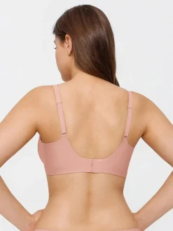 Seamless Wireless Jelly Leopard Contour Minimizer Support Bra