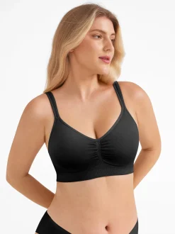 Seamless Wireless Wide-Strap Everyday Bra