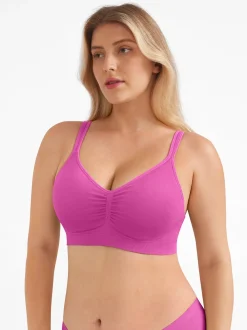 Seamless Wireless Wide-Strap Everyday Bra
