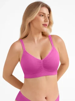 Seamless Wireless Wide-Strap Everyday Bra