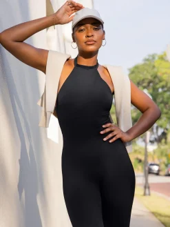 Shapewear Body-Sculpting Halter Neck Jumpsuit