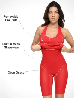 Shapewear Built-In Sculpting Midi Dress or Jumpsuit