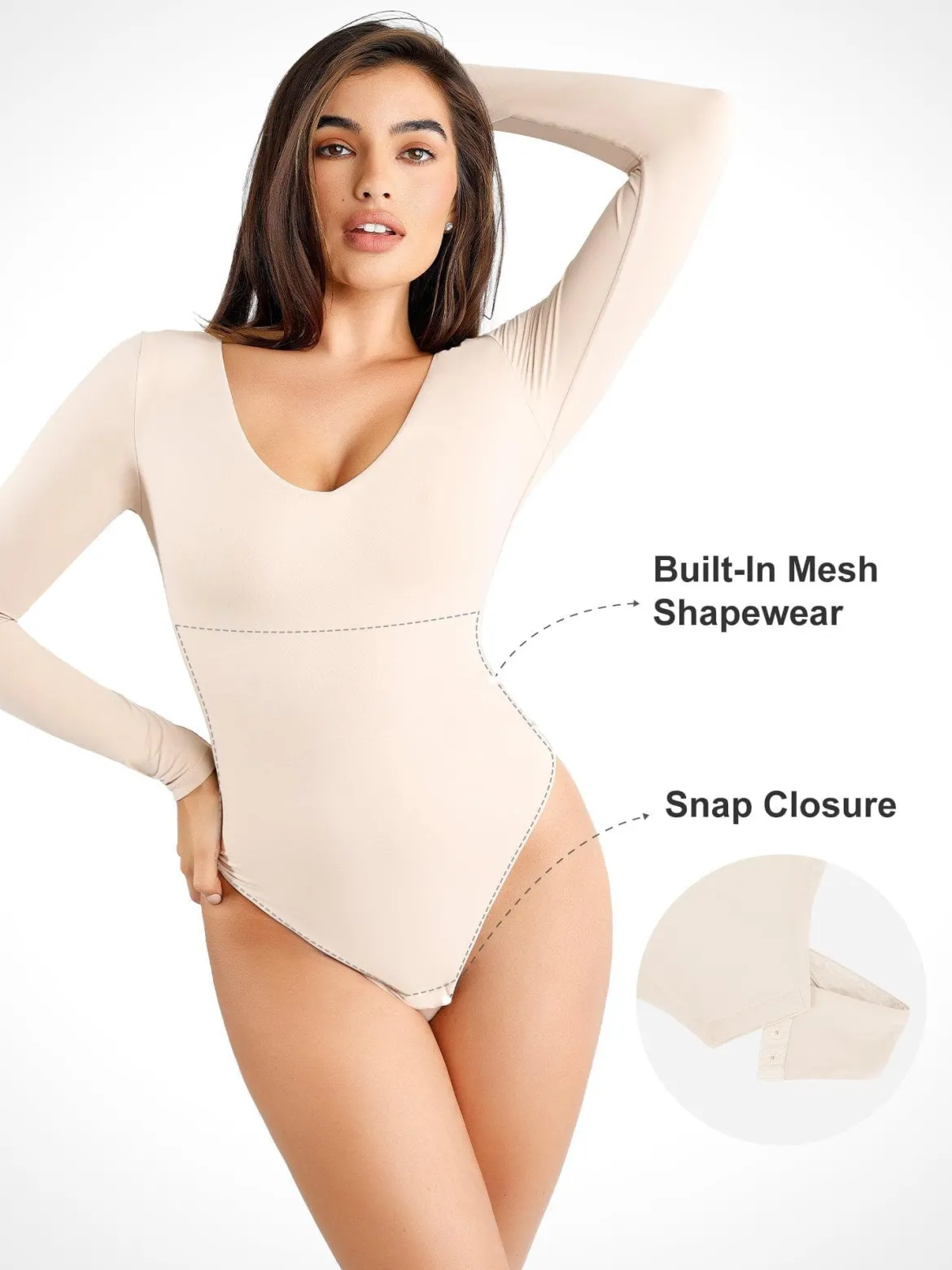 Shapewear Cloudsense Seamless Slimming Thong Bodysuits