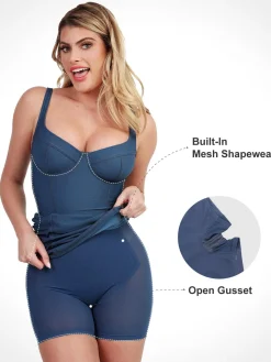 Shapewear Denim Sculpting Dress or Bodysuit or Jumpsuit