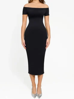 Shapewear Eco-Friendly Off Shoulder Seamless Dress