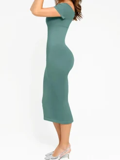 Shapewear Eco-Friendly Off Shoulder Seamless Dress