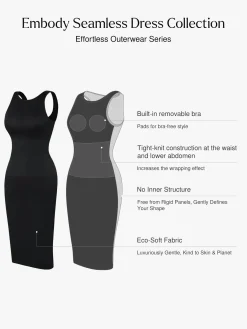 Shapewear Eco-Friendly Sculpting Midi Dress Set