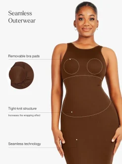 Shapewear Eco-Friendly Sculpting Midi Dress Set