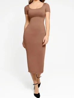 Shapewear Eco-Friendly Sculpting Midi Dress Set