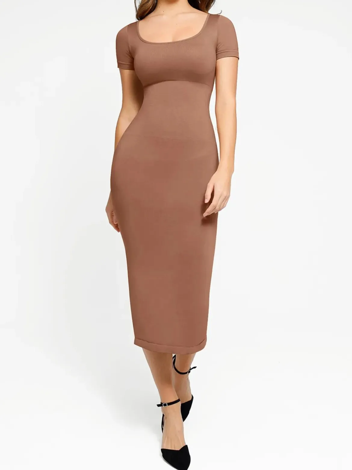 Shapewear Eco-Friendly Sculpting Midi Dress Set