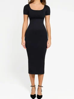 Shapewear Eco-Friendly Sculpting Midi Dress Set