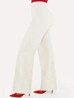 Shapewear Executive High Waisted Wide-Leg Ponte Pants