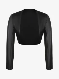 Shapewear Faux Leather Corset Jumpsuit Set