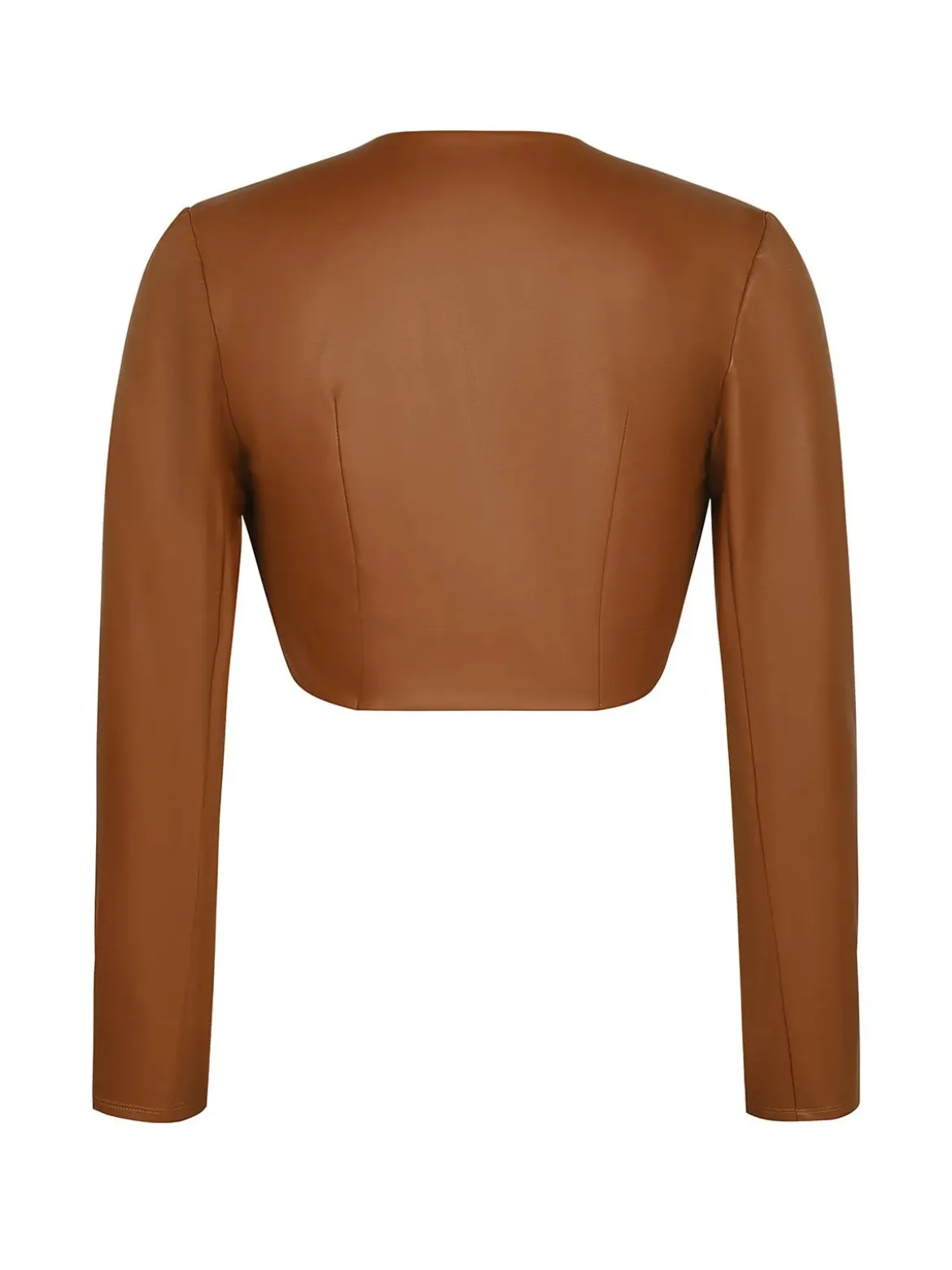 Shapewear Faux Leather Corset Midi Dress Bolero Jacket Set