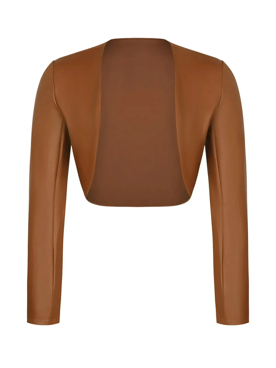 Shapewear Faux Leather Corset Midi Dress Bolero Jacket Set