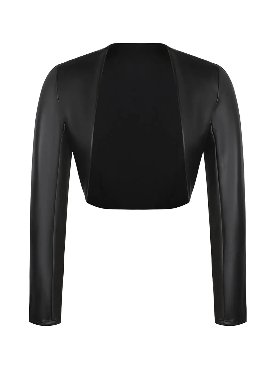 Shapewear Faux Leather Corset Midi Dress Bolero Jacket Set