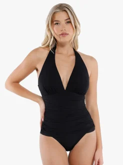Shapewear Halter Tummy Control Swimsuit And Cover-Up Set