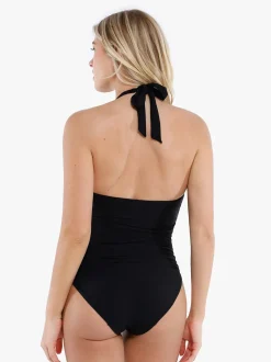 Shapewear Halter Tummy Control Swimsuit And Cover-Up Set