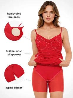 Shapewear Heat-Set Crystal Mesh Slimming Maxi Slip Dress