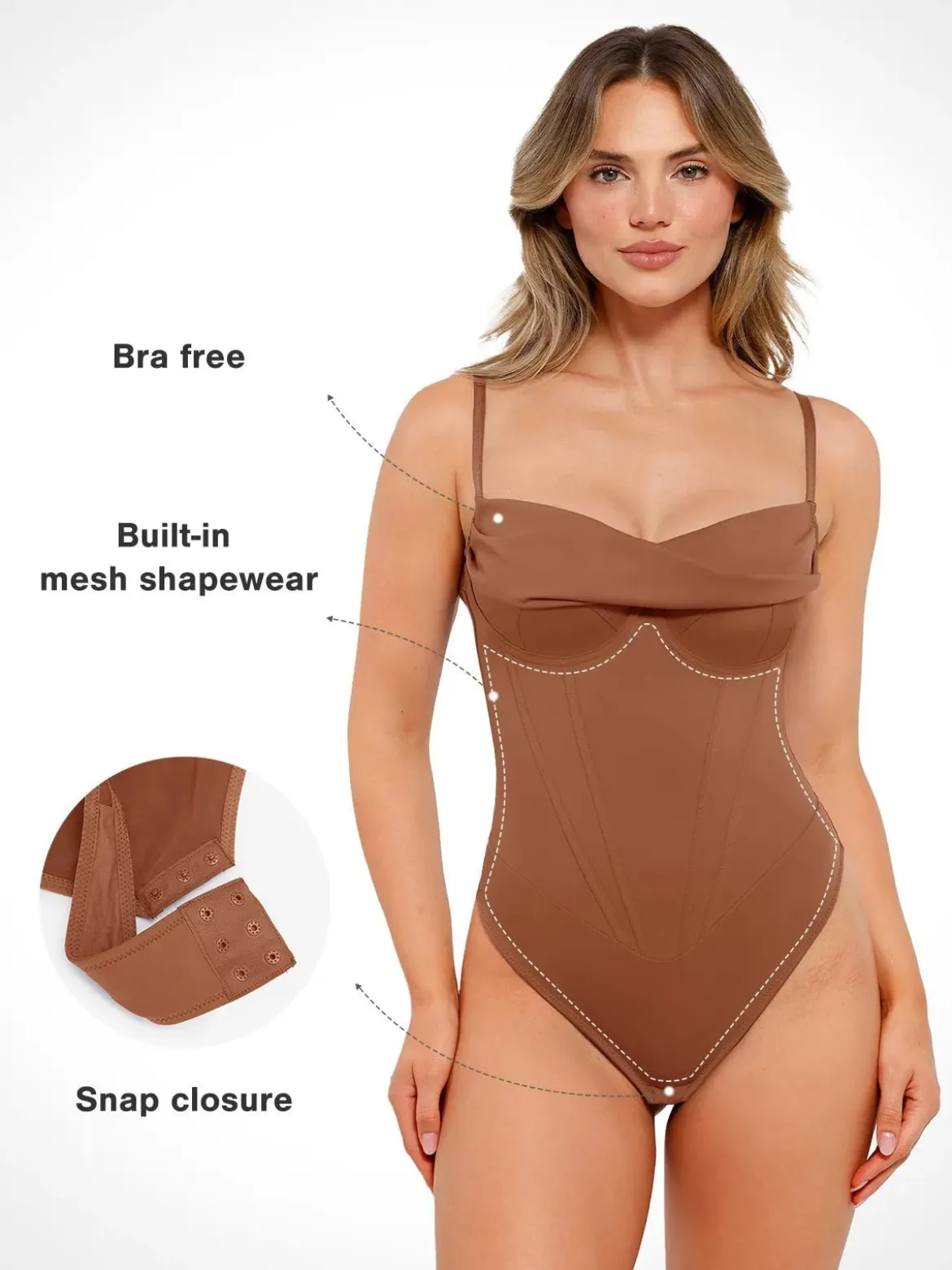 Shapewear Hourglass Corset Bust Draping Bodysuit