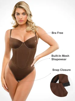 Shapewear Hourglass Corset Maxi Dress or Thong Bodysuit