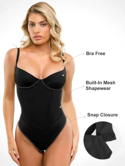 Shapewear Hourglass Corset Maxi Dress or Thong Bodysuit
