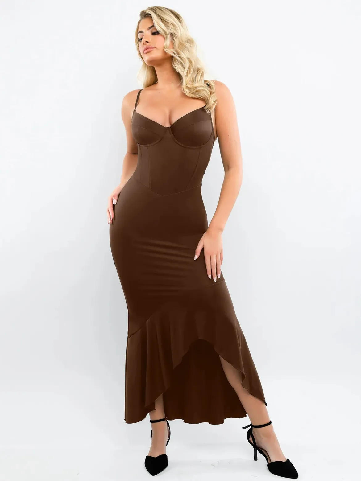 Shapewear Hourglass Corset Mermaid Maxi Dress