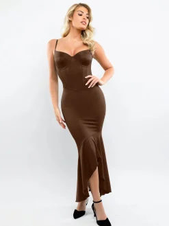 Shapewear Hourglass Corset Mermaid Maxi Dress