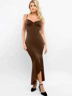 Shapewear Hourglass Corset Mermaid Maxi Dress