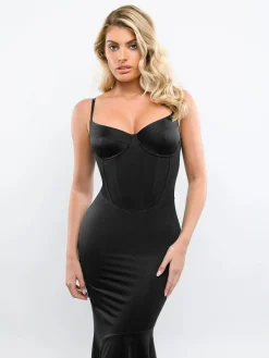 Shapewear Hourglass Corset Mermaid Maxi Dress