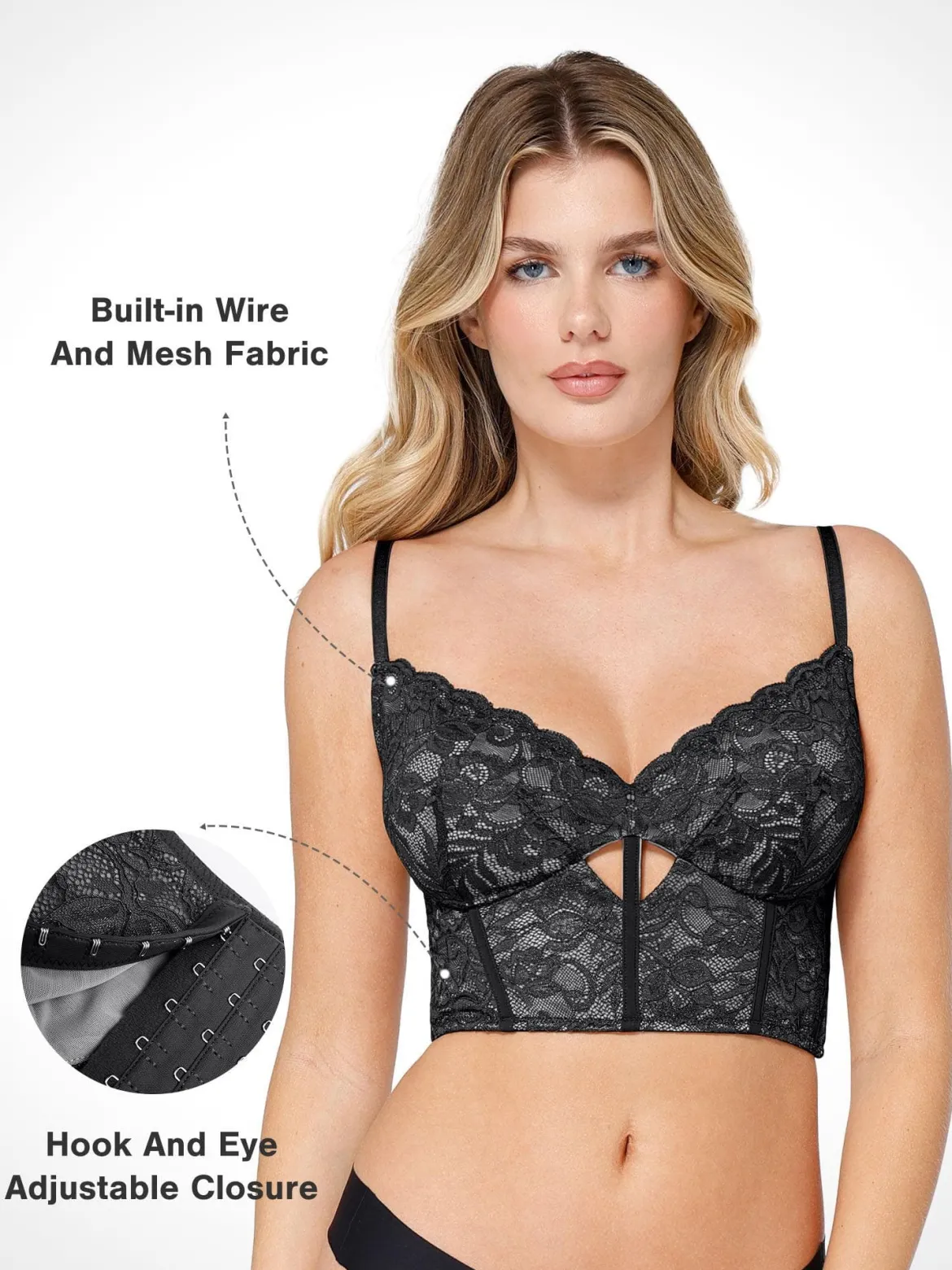 Shapewear Lace Corset Bra or Slimming Midi Wrap Skirt