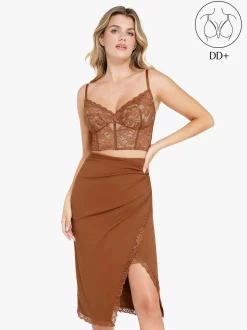 Shapewear Lace Corset Bra or Slimming Midi Wrap Skirt